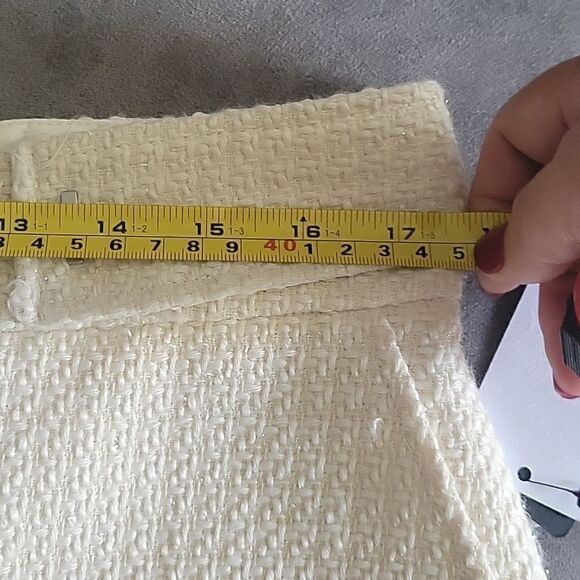 Guess button belted tweed shorts # tweed #fall # spring # light beige - Picture 8 of 11